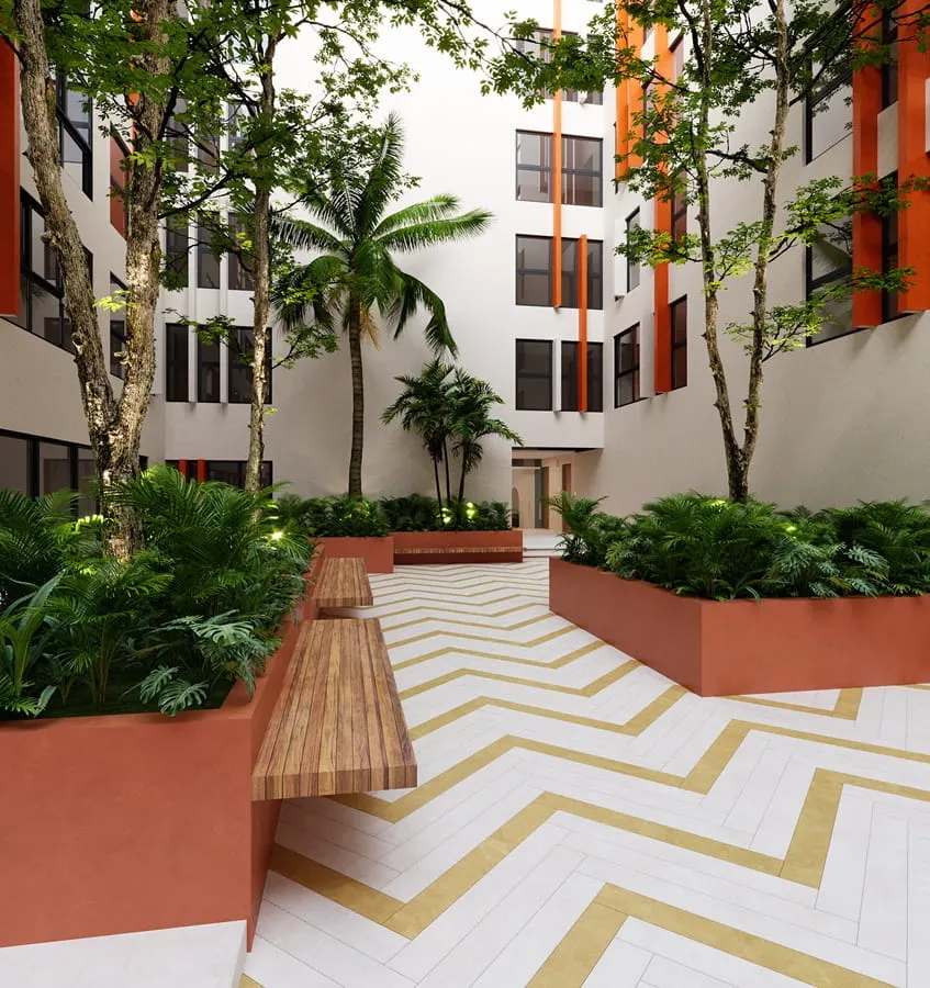 patio-areas-verdes-solar-midtown-playa-del-carmen