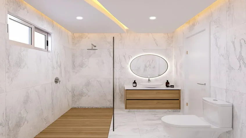 un baño elegante en menotto 10 playa del carmen